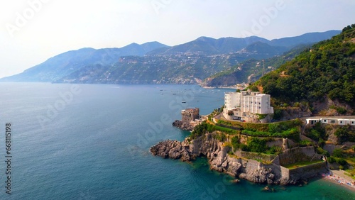Maiori - Amalfi Coast - Aerial photograph of the coast