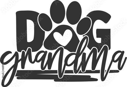 Dog Grandma - Grandma Illustration