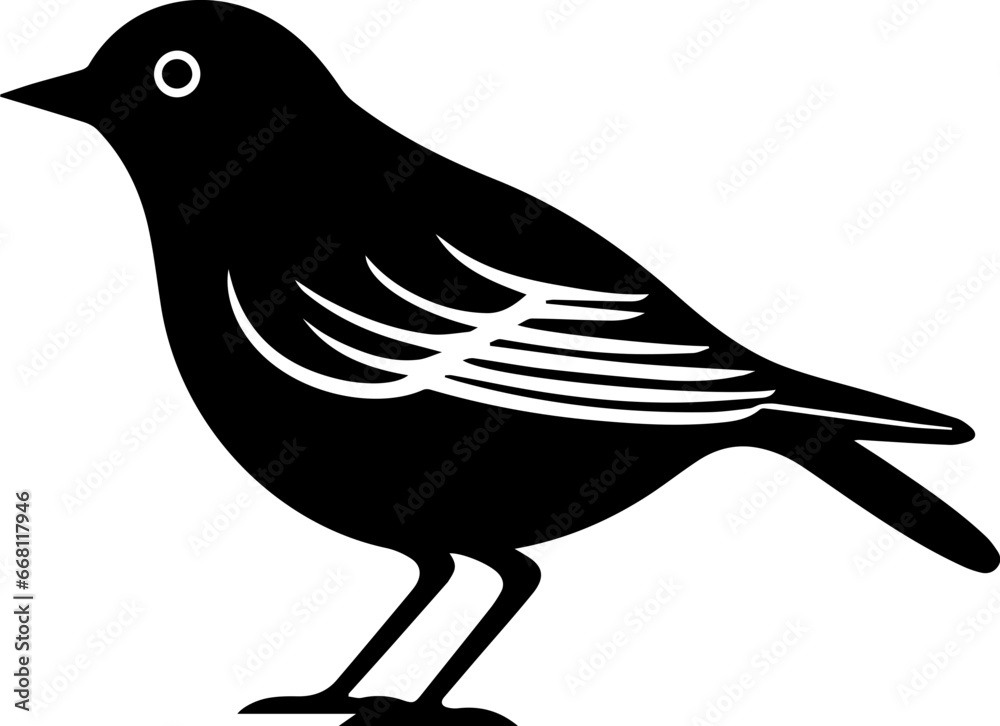 Fototapeta premium Thrush Bird Icon