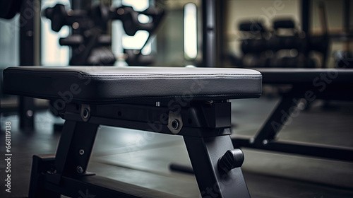 Padded reverse hyperextension bench in gym