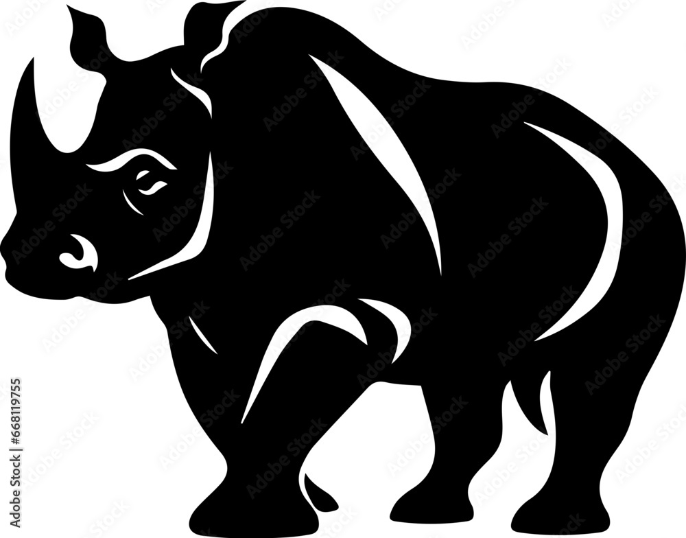 Fototapeta premium Toxodon Rhino Icon