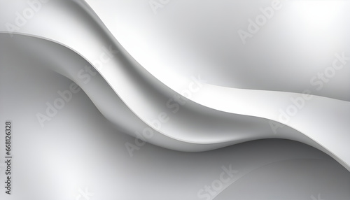 Abstract white wavy background