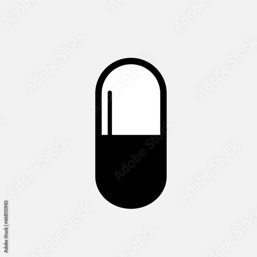 Free Download Capsules Icon. Drugs, Cure Media Symbol - Vector. - GFXLoad