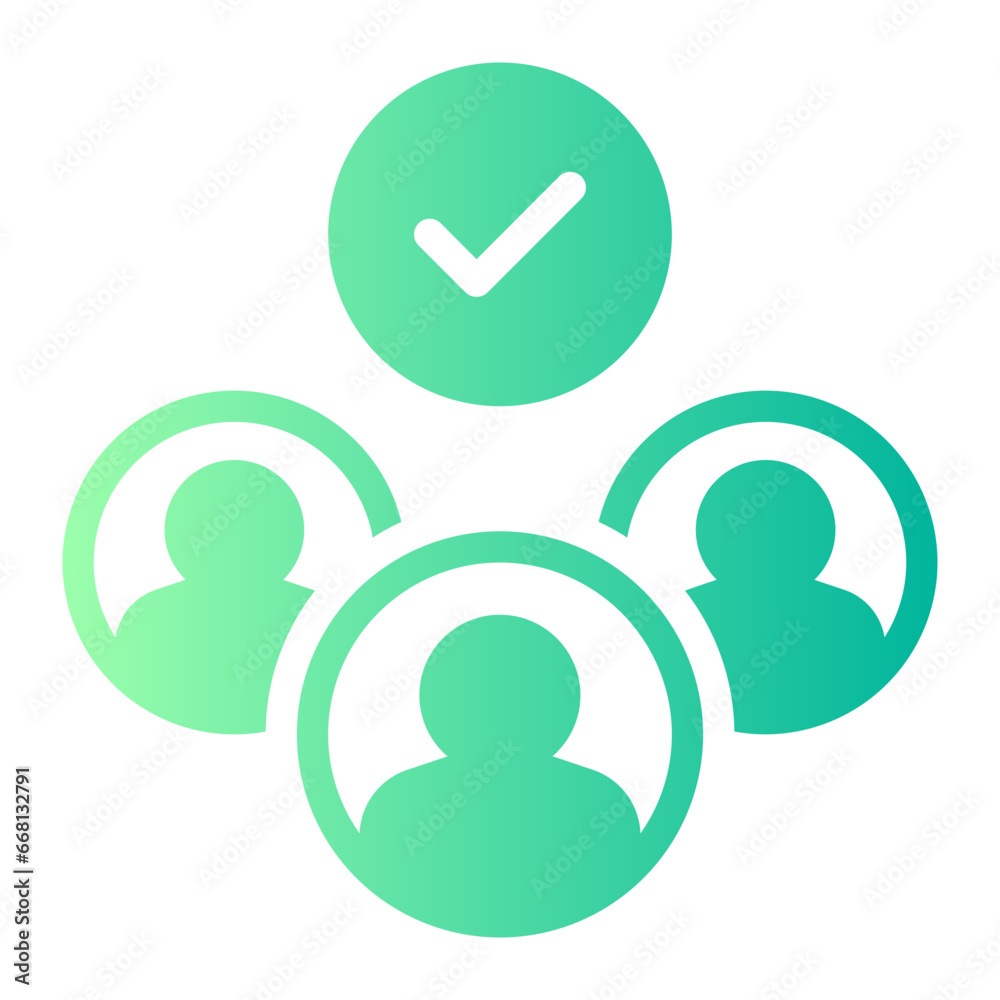 teamwork gradient icon teamwork gradient icon