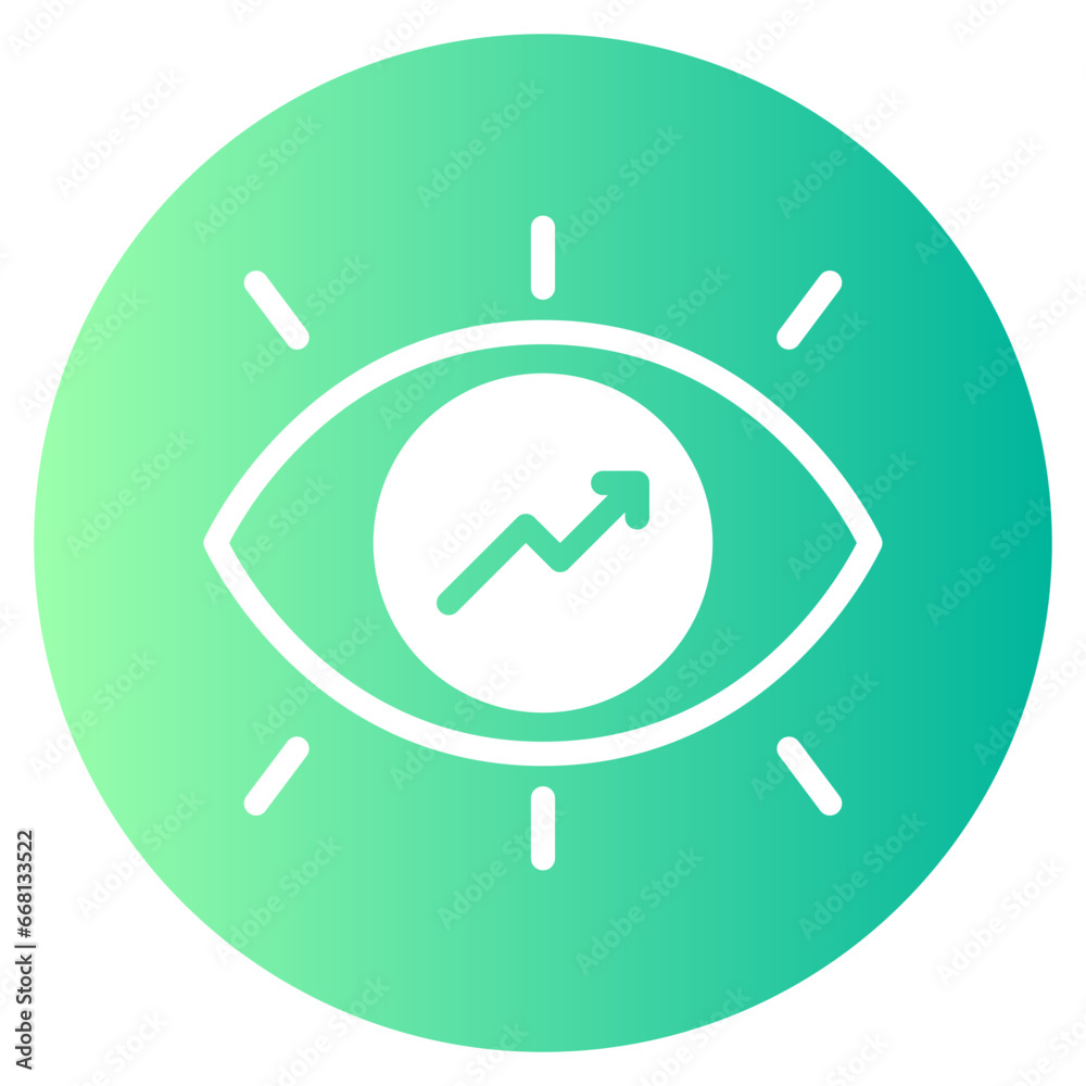 eye gradient icon eye gradient icon