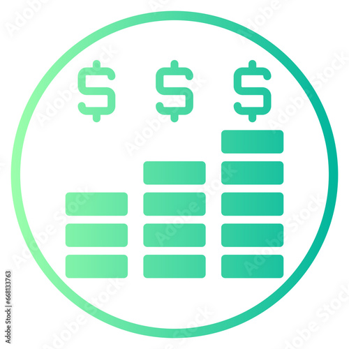 income gradient icon