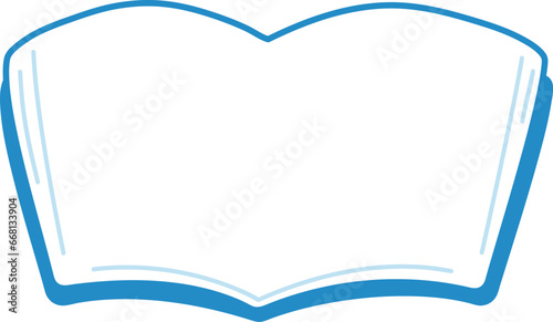 シンプルな本　見開き　勉強