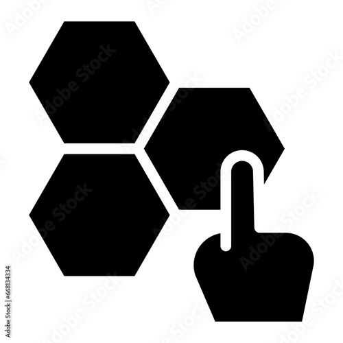 Branching glyph icon
