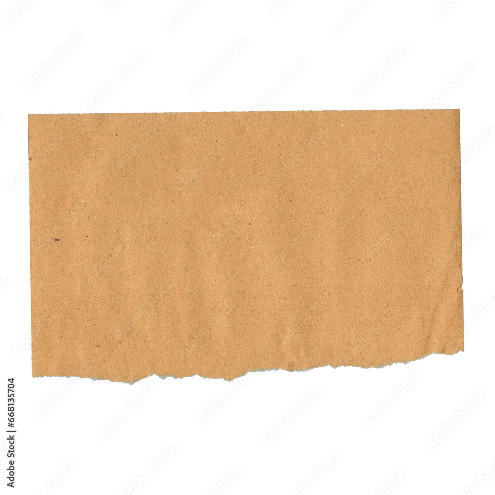 Ripped Craft Paper Edge Transparent Texture Background