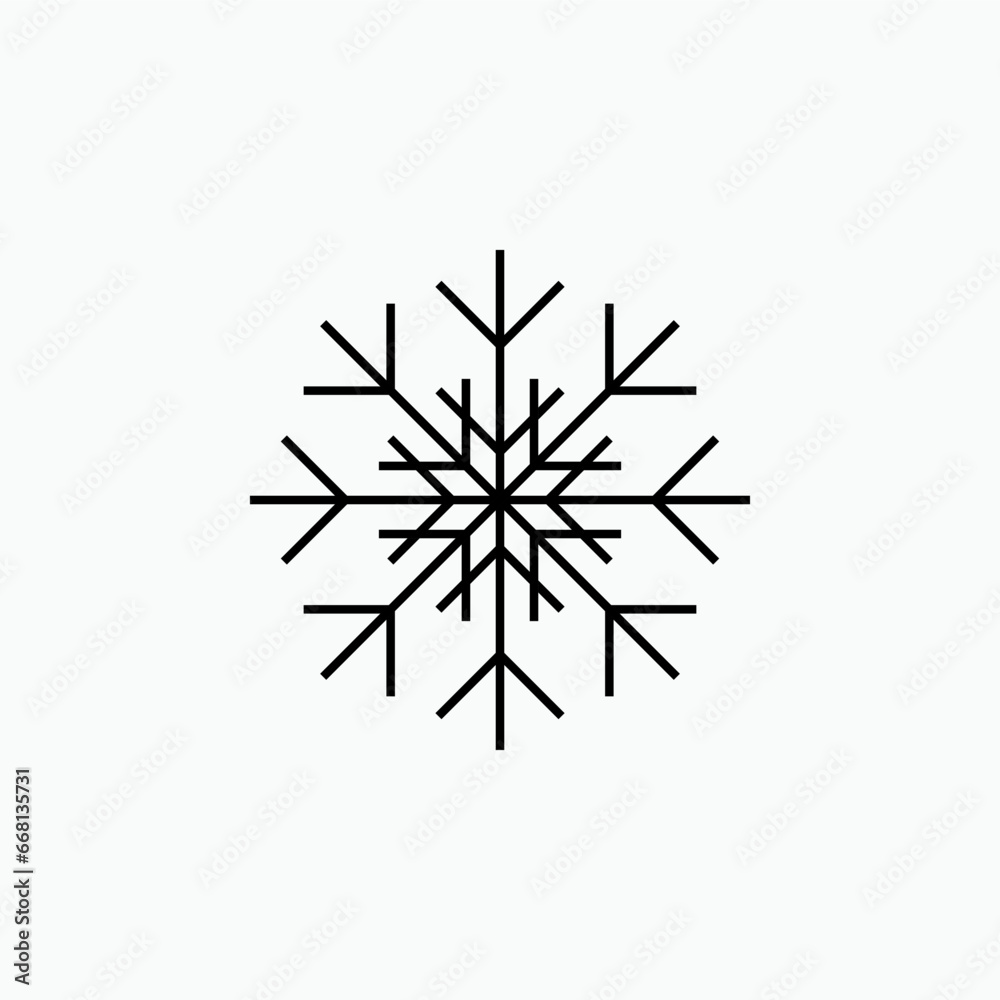 Frozen  Icon. Freeze Symbol - Vector Logo Template.