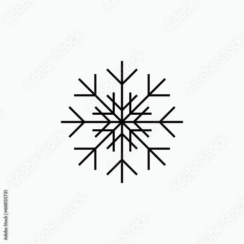 Frozen Icon. Freeze Symbol - Vector Logo Template.