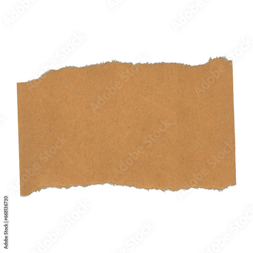 Ripped Craft Paper Edge Transparent Texture Background (ID: 668136730)