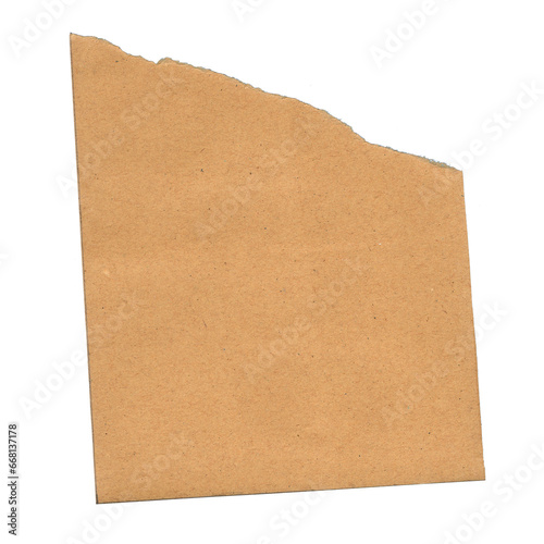 Ripped Craft Paper Edge Transparent Texture Background (ID: 668137178)