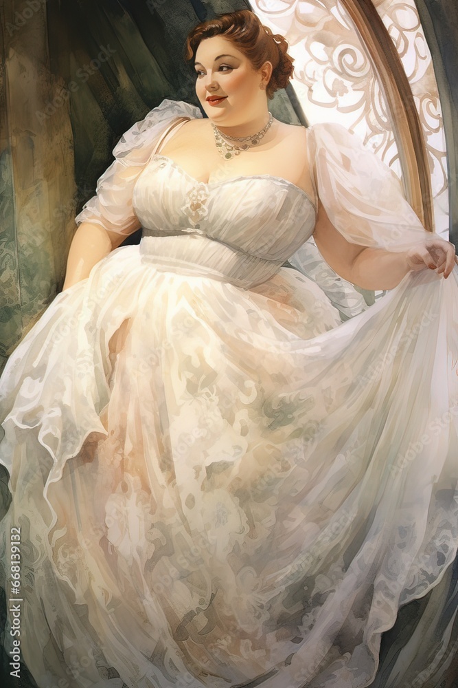Ai felice sposa curvy, acquerello 03 Ai felice sposa curvy, acquerello 03