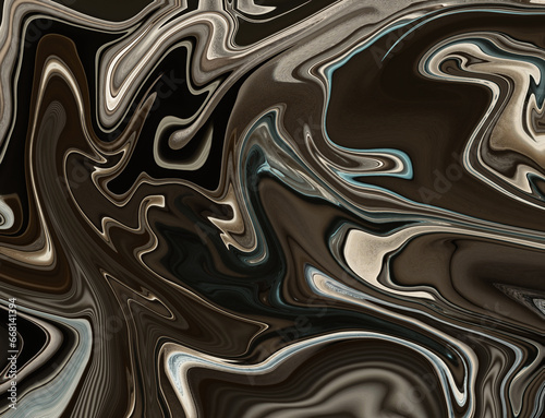 Abstract background showcasing a detailed black and white marble pattern, characterized by its fluid and organic nature