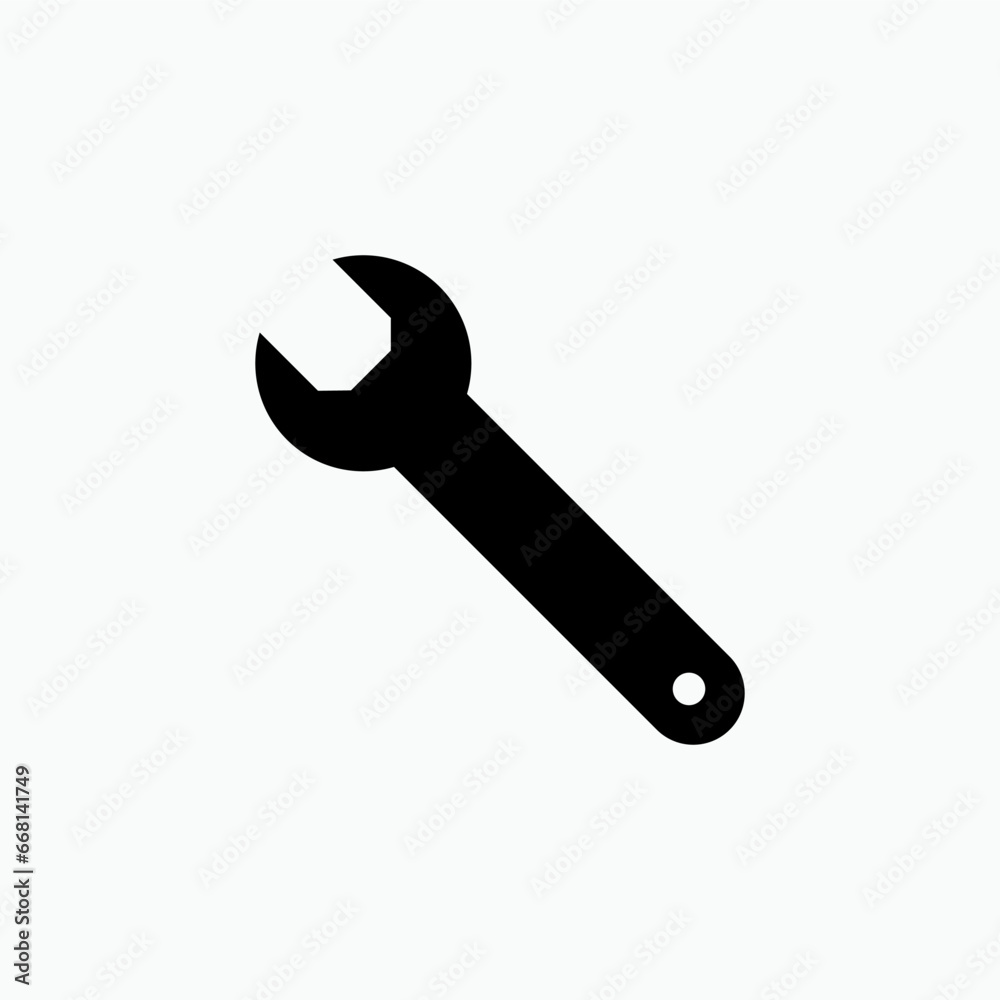Wrench Icon. Repair, Setting. Mechanics, Maintenance Symbol for Design, Presentation, Website or Apps Elements – Vector. Wrench Icon. Repair, Setting. Mechanics, Maintenance Symbol for Design, Presentation, Website or Apps Elements – Vector.