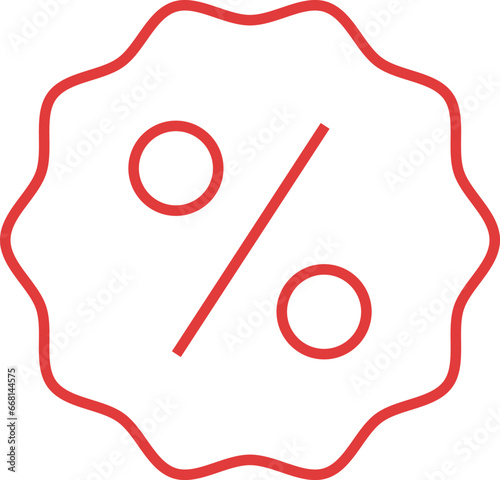 Free Download Sales discount icon percent. Percentage icon vector illustration. Outline sales percent tag. Percentage sign for web site and mobile app. Vector illustration - GFXLoad