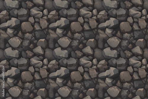 Seamless pattern of stylized bedrock texture