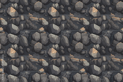 Seamless pattern of stylized bedrock texture