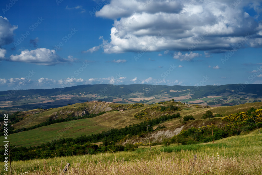 Rural landscape in Tuscany near Radicofani