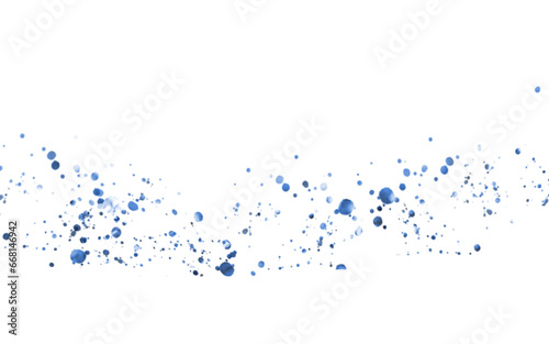 abstract background of blue dots scattered around. The dots have different shades of blue and different sizes. They are distributed unevenly and haphazardly.