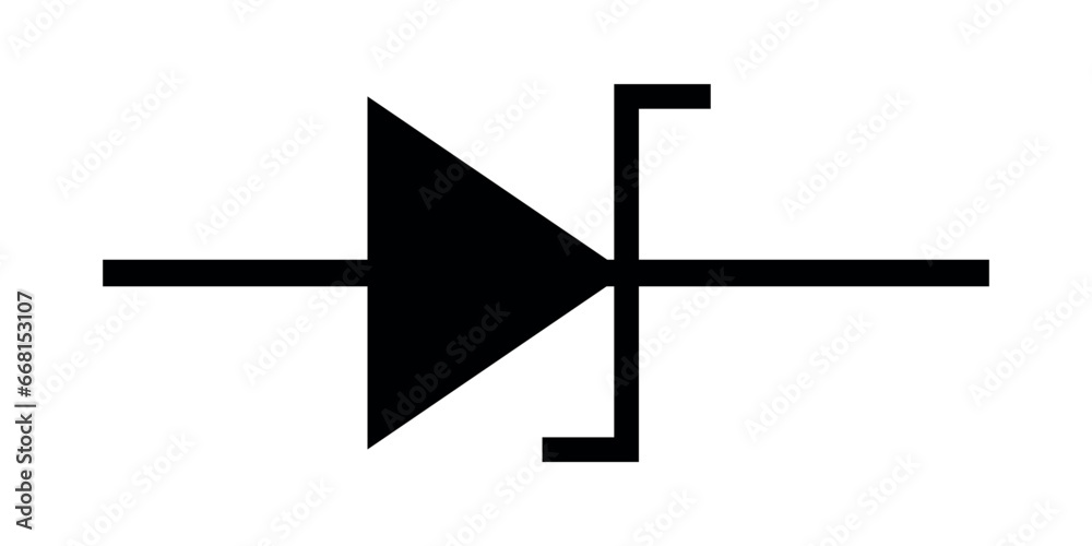 Zener diode symbol vector. physics resources for teachers and students. Zener diode symbol vector. physics resources for teachers and students.