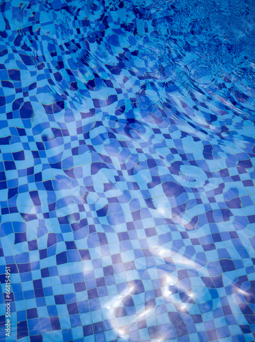 blue swimming pool