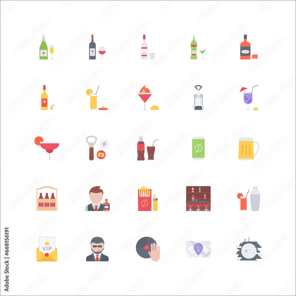 bar icon set bar icon set