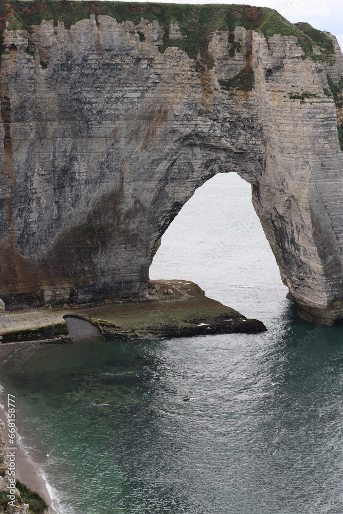 cliffs of Etretat at the coast