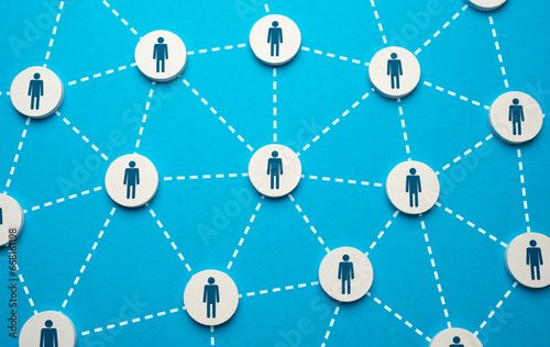 People form connections and grow into a network of relationships. Organization of work on complex projects.