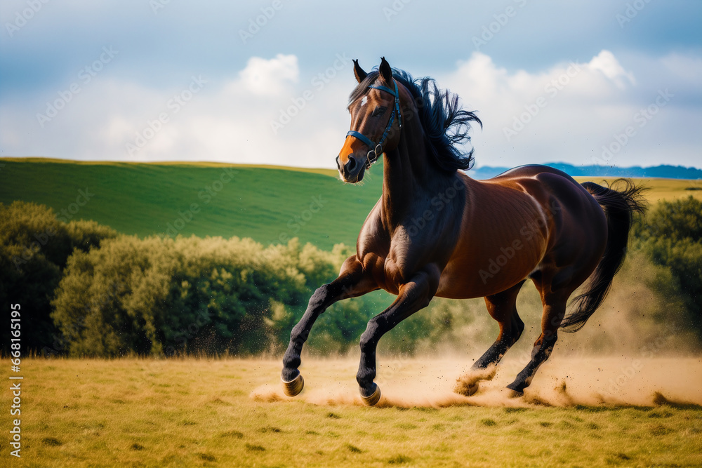 A beautiful horse. The Untamed Spirit. A Journey into the World of Horses. Generative AI A beautiful horse. The Untamed Spirit. A Journey into the World of Horses. Generative AI
