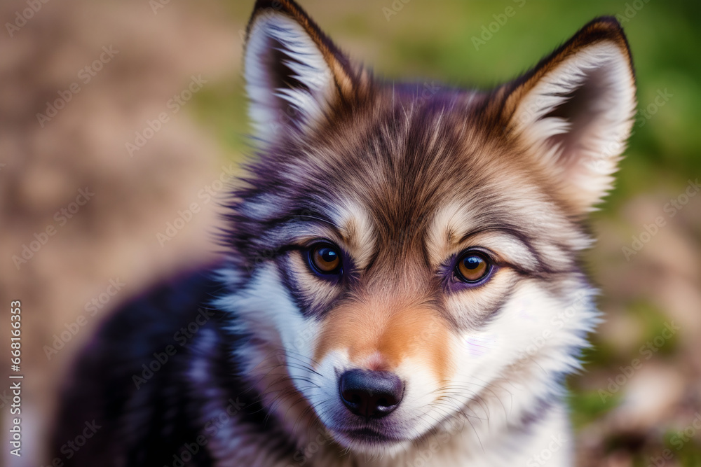 Adorable Baby Wolf. WOLF PUPS. Exploring the Life of a Baby Wolf. Generative AI