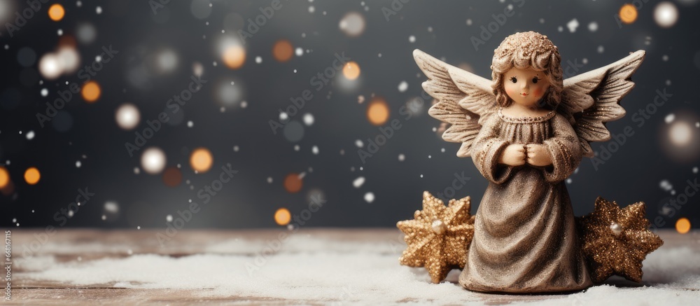 Fototapeta premium Angel ornaments for Christmas festivities
