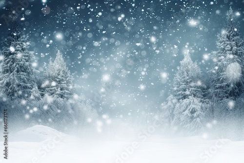Winter wonderland. Glistening snowscape. Frosted forest. Captivating scenery. Christmas magic. Snowy landscape at sunrise. Holiday delight. Icy decorations