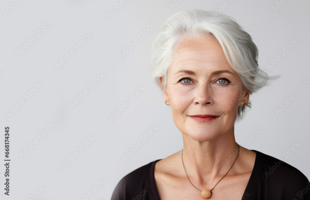 Timeless Beauty: Portrait of an Elderly Lady