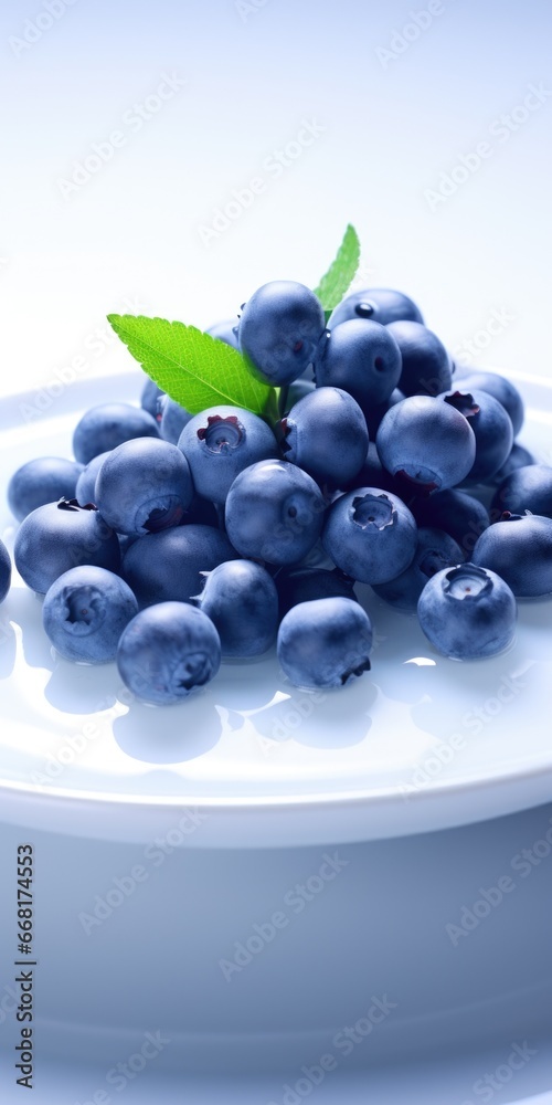A pile of fresh blueberries arranged on a white plate. Perfect for showcasing the vibrant colors and natural beauty of blueberries. Suitable for food blogs, recipe websites, or health-related content A pile of fresh blueberries arranged on a white plate. Perfect for showcasing the vibrant colors and natural beauty of blueberries. Suitable for food blogs, recipe websites, or health-related content