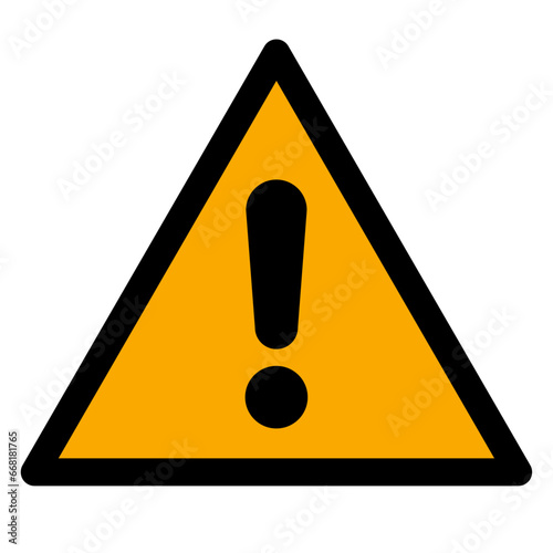 Vector graphic of ISO 7010 general warning sign
