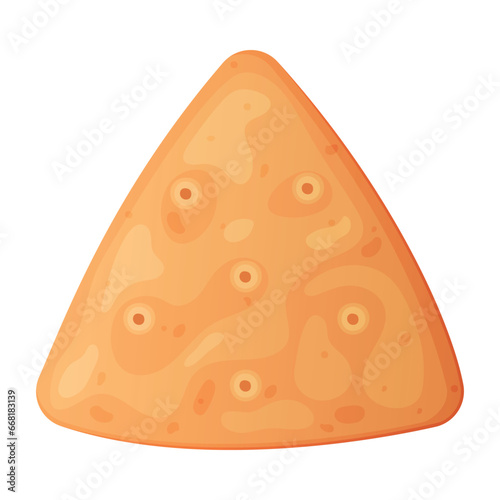 Crunchy Cracker Cookie as Dry Baked Flour Biscuit Vector Illustration