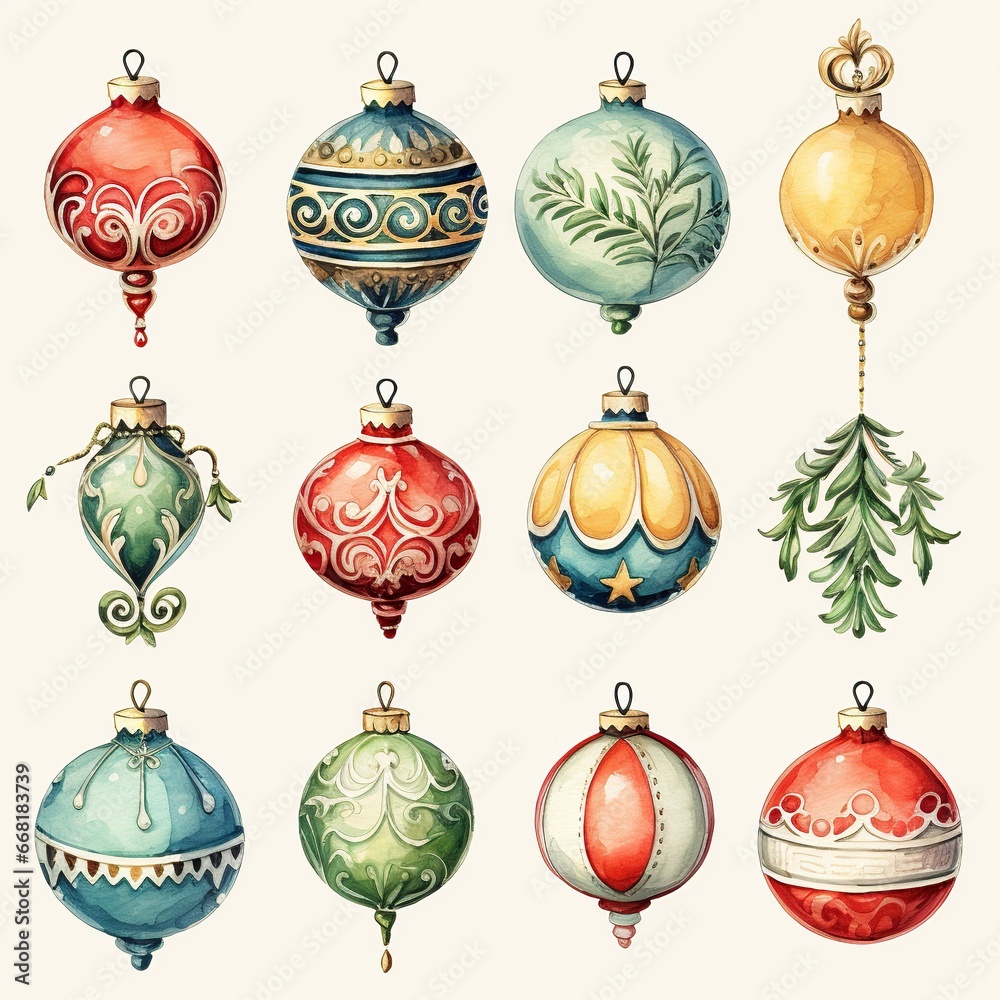 set of christmas balls set of christmas balls
