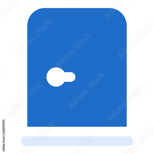 Door duo tone color icon