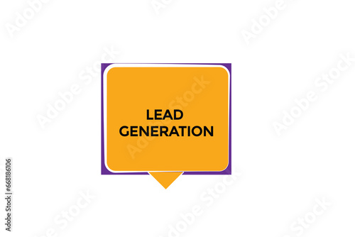  new lead generation website, click button, level, sign, speech, bubble  banner, 
