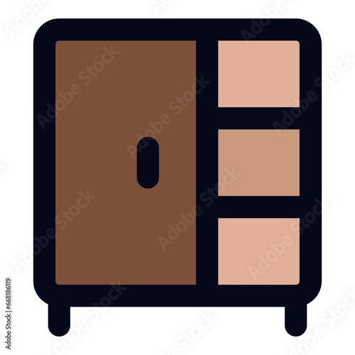 Closet filled line icon