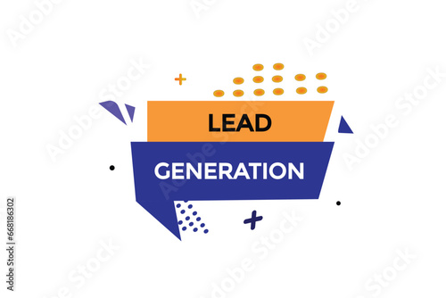  new lead generation website, click button, level, sign, speech, bubble  banner, 
