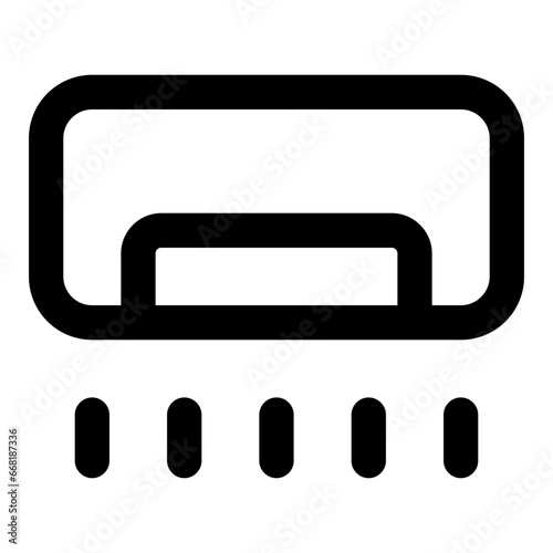 Air conditioner line icon