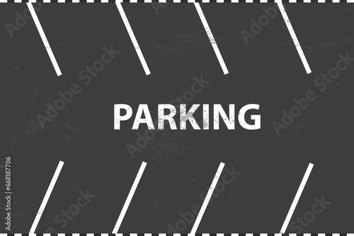 Parking top view asphalt background