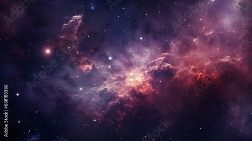 Panorama view of milky way galaxy with stars on night sky background, Milky way galaxy with stars and space dust universe, Universe filled with stars, AI Generated © Shining Pro