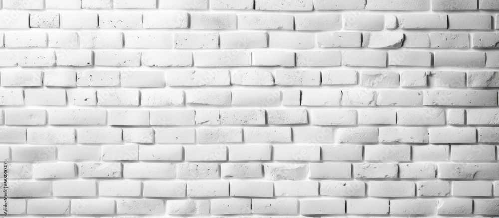 Brick wall colored white Brick wall colored white