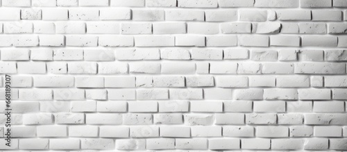 Brick wall colored white