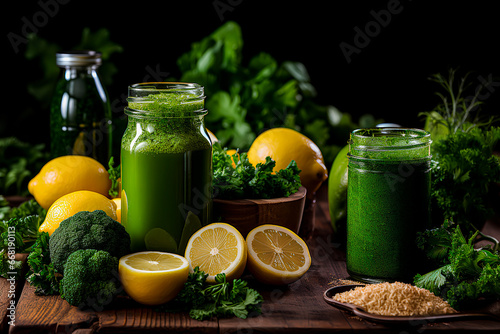 Healthy drinks. Nutrition, detox and Dietetics Concept