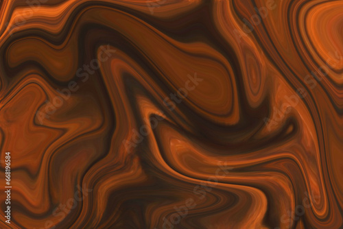 Yellow and orange marble ink texture acrylic painted waves texture background. Artistic shape fluid flow. Lava pattern. pattern can used for wallpaper or skin wall tile luxurious.